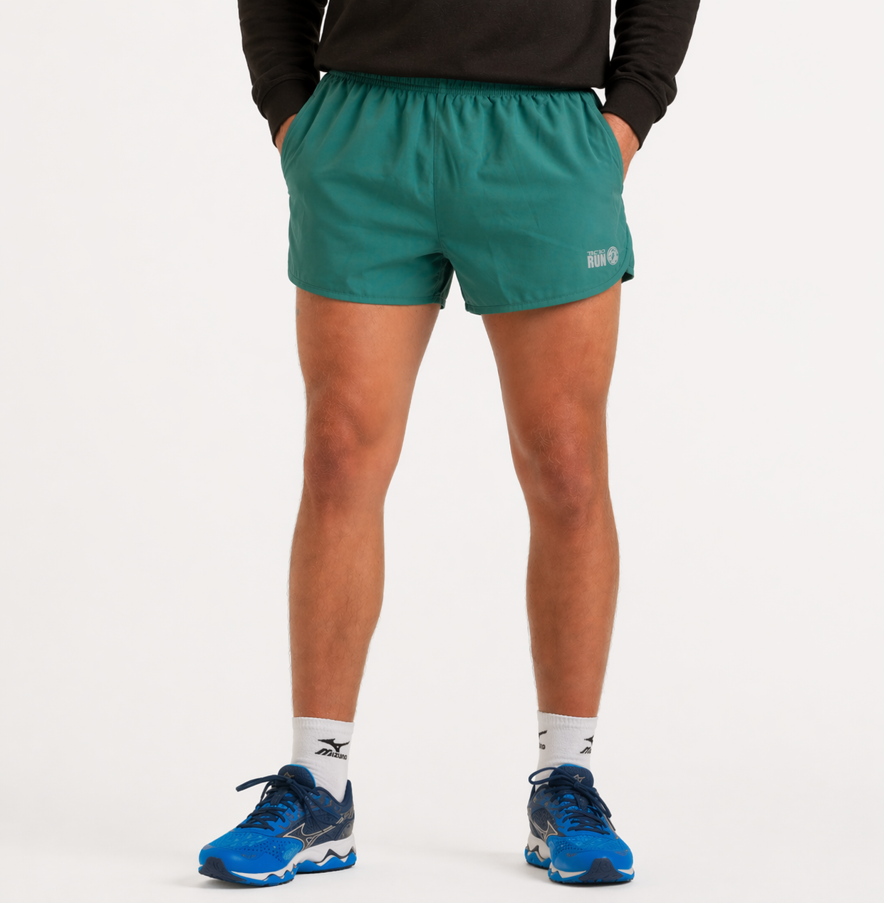 Men's 2.5" Split Pace Spirit Running/Gym/Athletic Shorts-Bayou