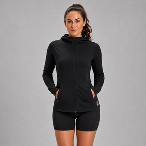 Women's Thermal Running Hoodie - Black