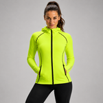 Women's Running Hoodie-Thermal Lime