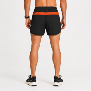 Men's 2.5" Running & Training Shorts - Black/Orange