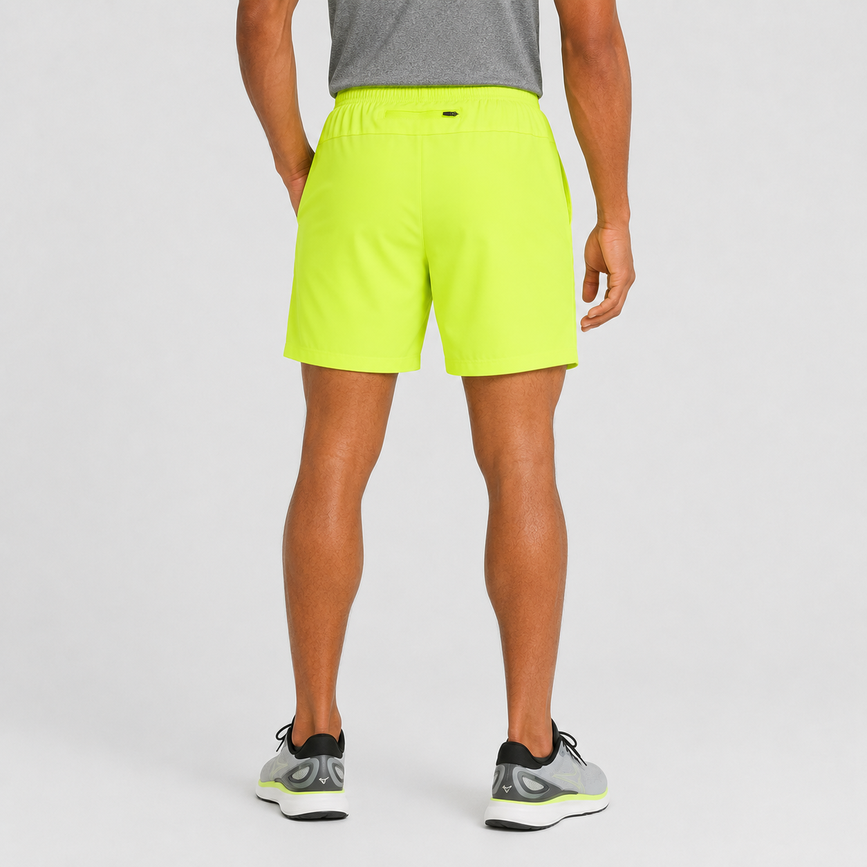 Men's 2-in-1 Trail Running Shorts - Lime Green