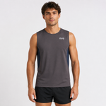 Men's Short Sleeve Running Vest - Grey