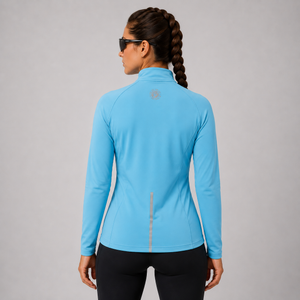Women's Long Sleeve Thermal Running Top - Light Blue