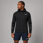 Men's Thermal Running Hoodie Jacket - Black
