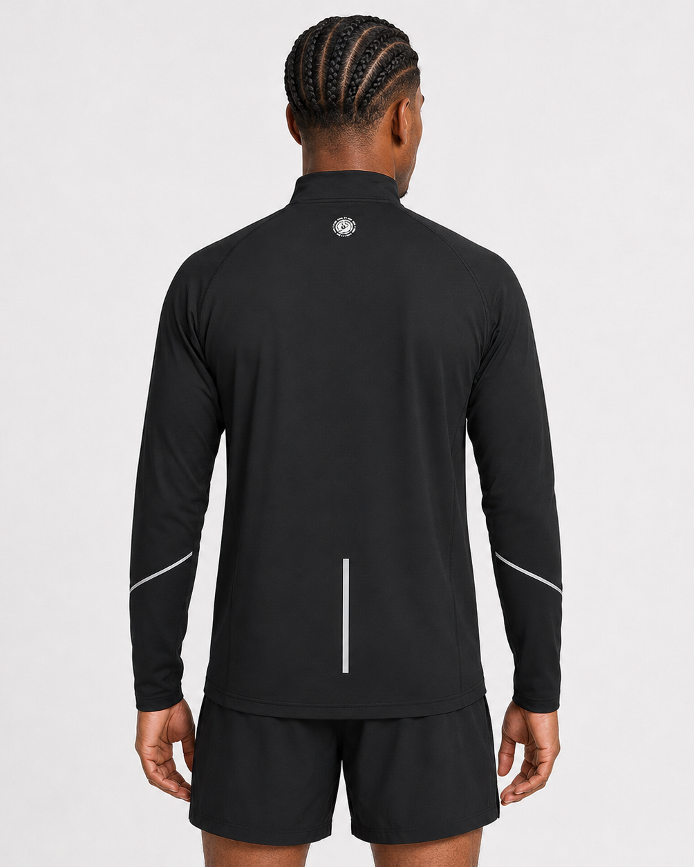 Men's Thermal Zip Top - Black
