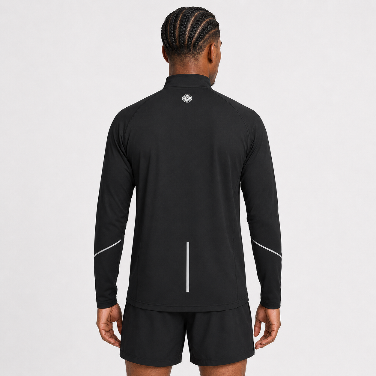 Men's Long Sleeve Thermal Running Top - Black