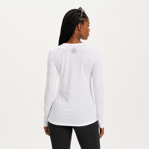 Women's Long Sleeve Running T-Shirt - White