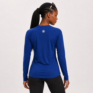 Women's Long Sleeve Running T-Shirt - Navy