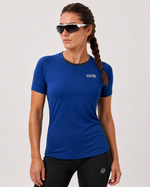 Women's Short Sleeve Running T-Shirt - Navy Blue