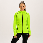 Women's Running Hoodie-Thermal Lime
