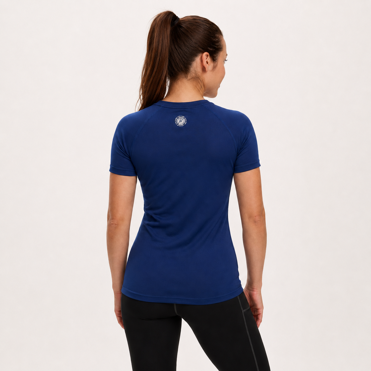 Women's Short Sleeve Running T-Shirt - Navy Blue