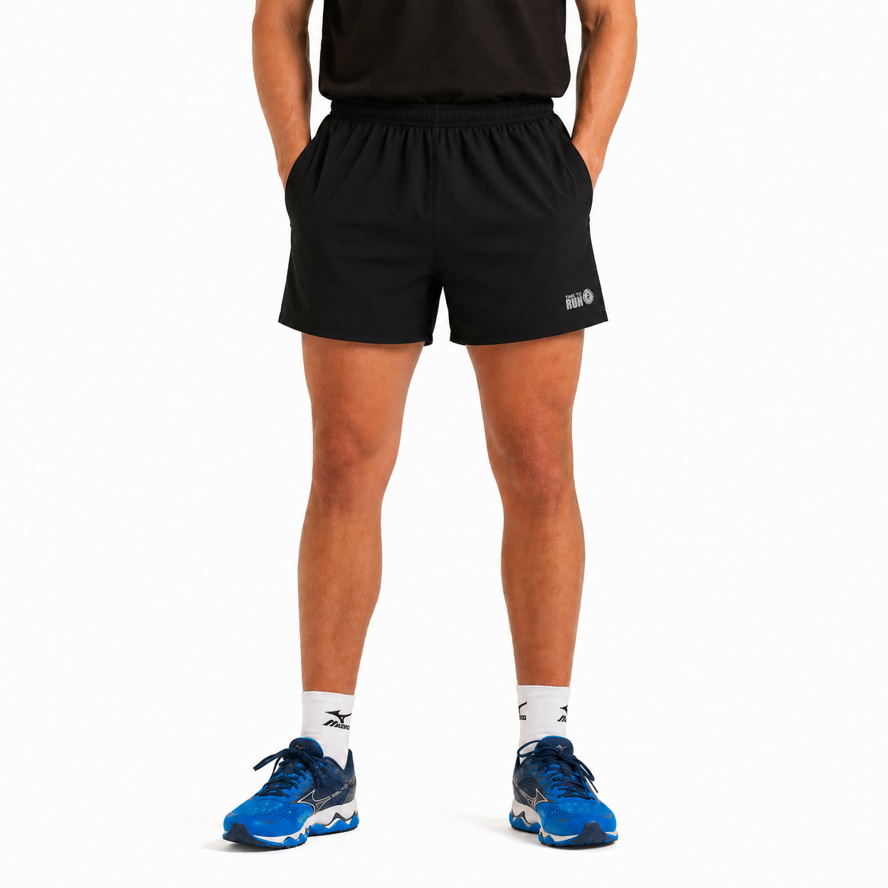 Men's 4" Pace Running/Training/Gym Short-Black
