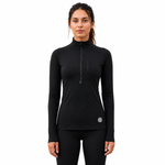 Women's Long Sleeve Thermal Running Top - Black