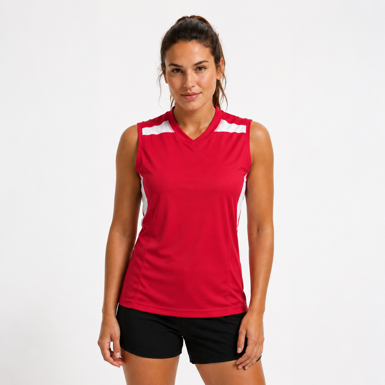 Women's Sleeveless Running T-Shirt - Raspberry
