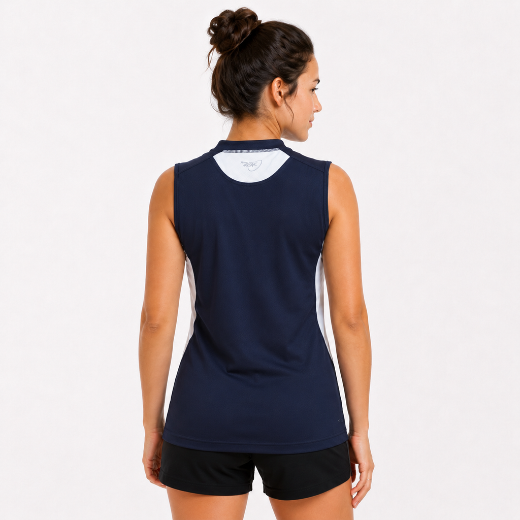 Women's Sleeveless Running T-Shirt â€“ Navy