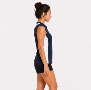 Women's Sleeveless Running T-Shirt - Navy