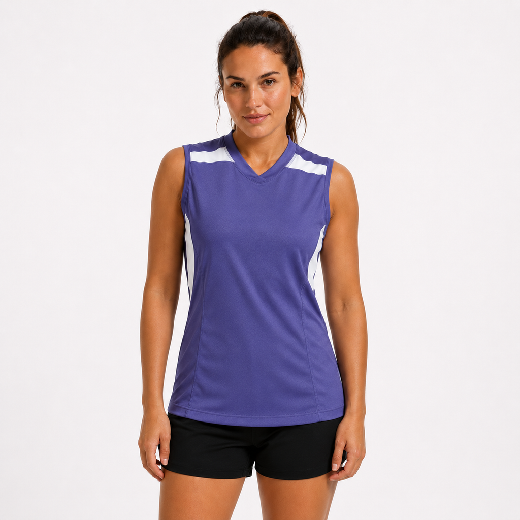 Women's Sleeveless Running T-Shirt â€“ Purple