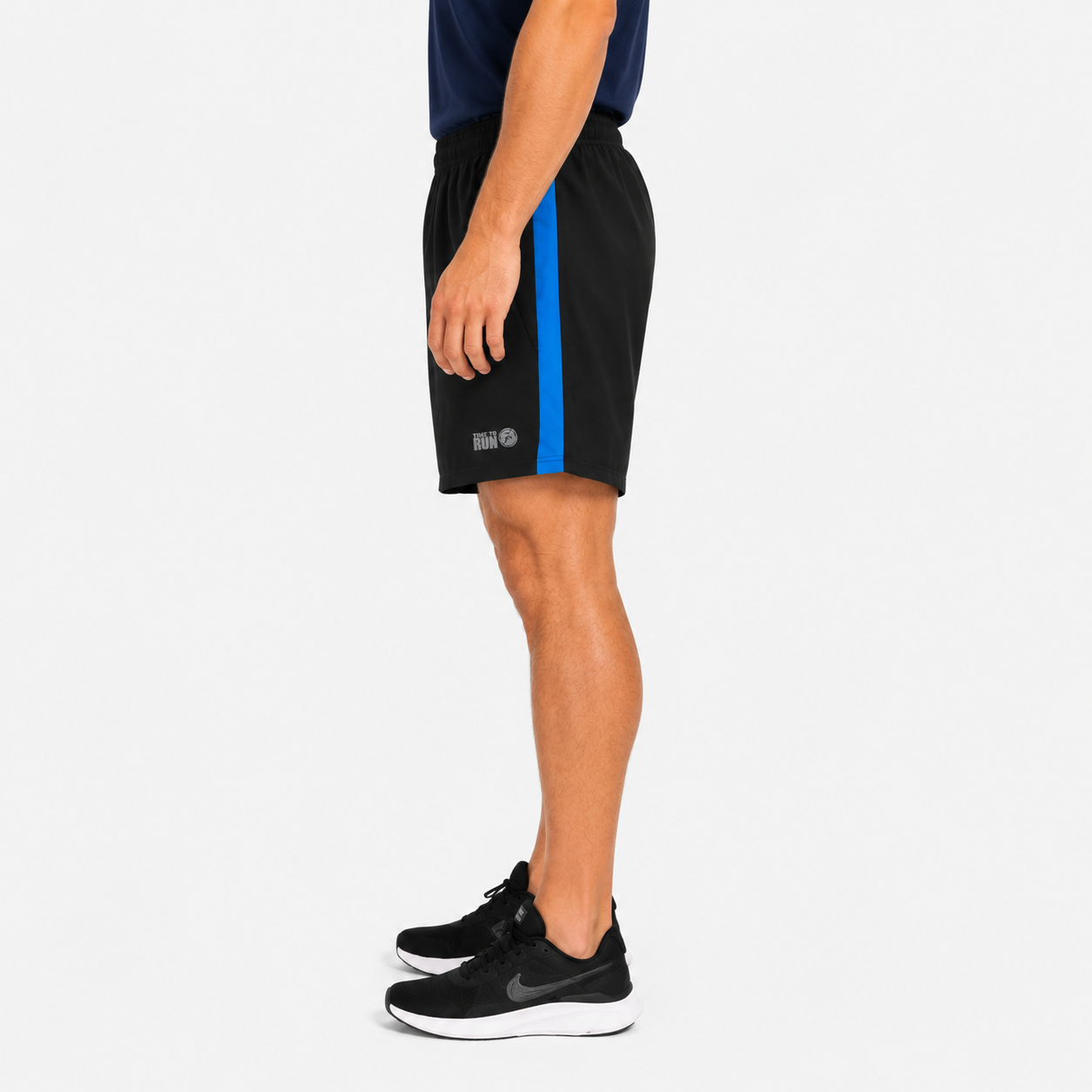 Men's Trail Running Shorts - Black/Blue