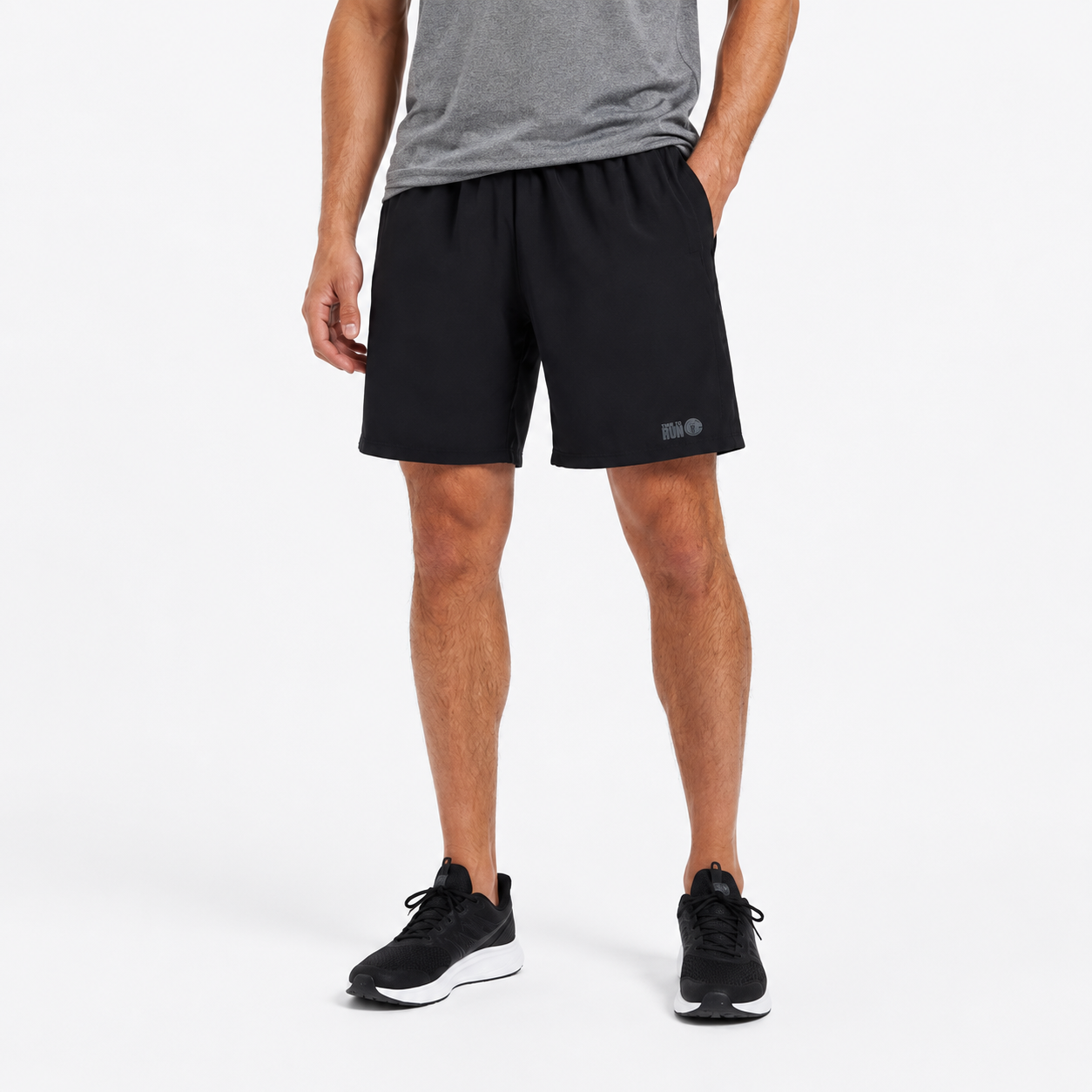 Men's 2-in-1 Trail Running Shorts - Black