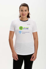 Women's Short Sleeved Compassionate Friends Running T Shirt White