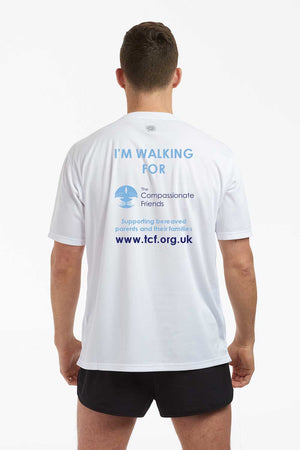 Men's Short Sleeved Compassionate Friends Running T Shirt White