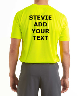 Unisex Short Sleeved Printed Running T Shirt Lime