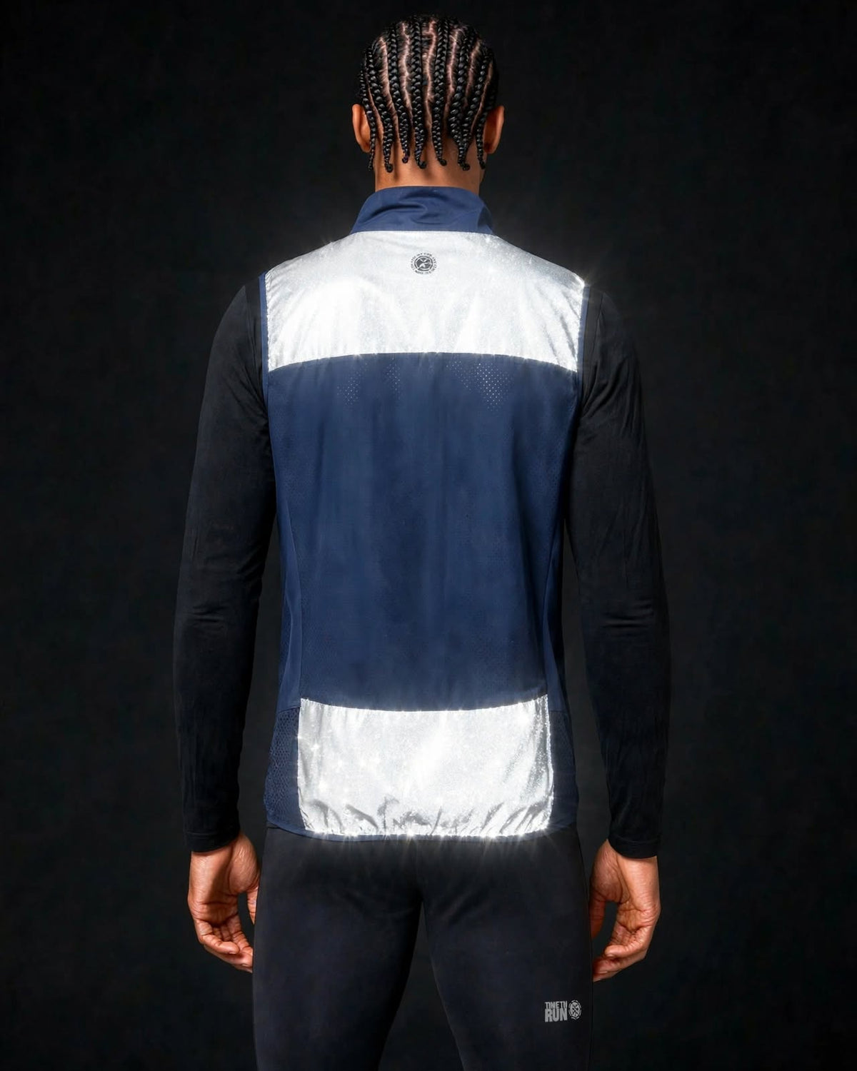 Men’s Reflective Windproof Gilet - Navy