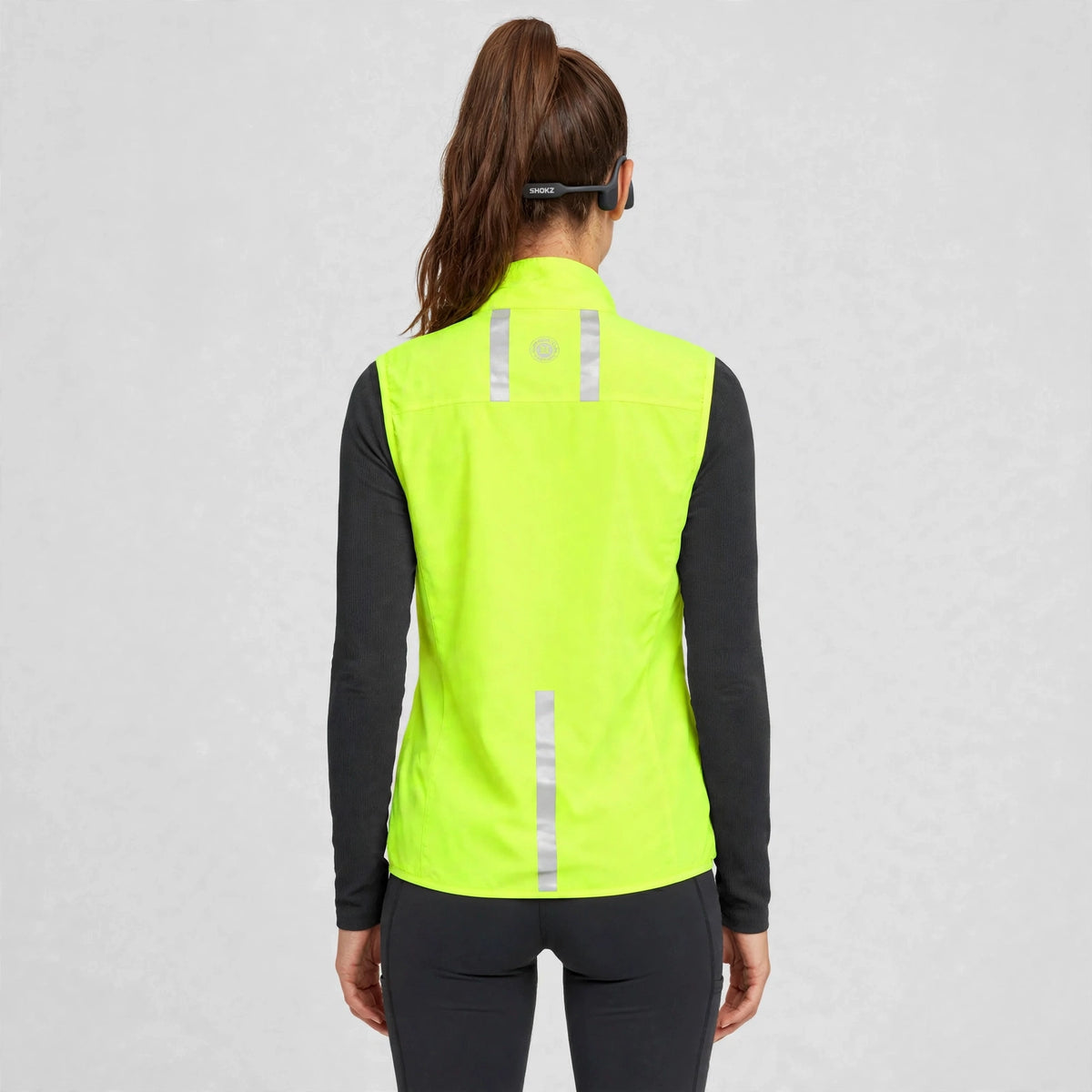 Women's Windproof Gilet - Lime Green