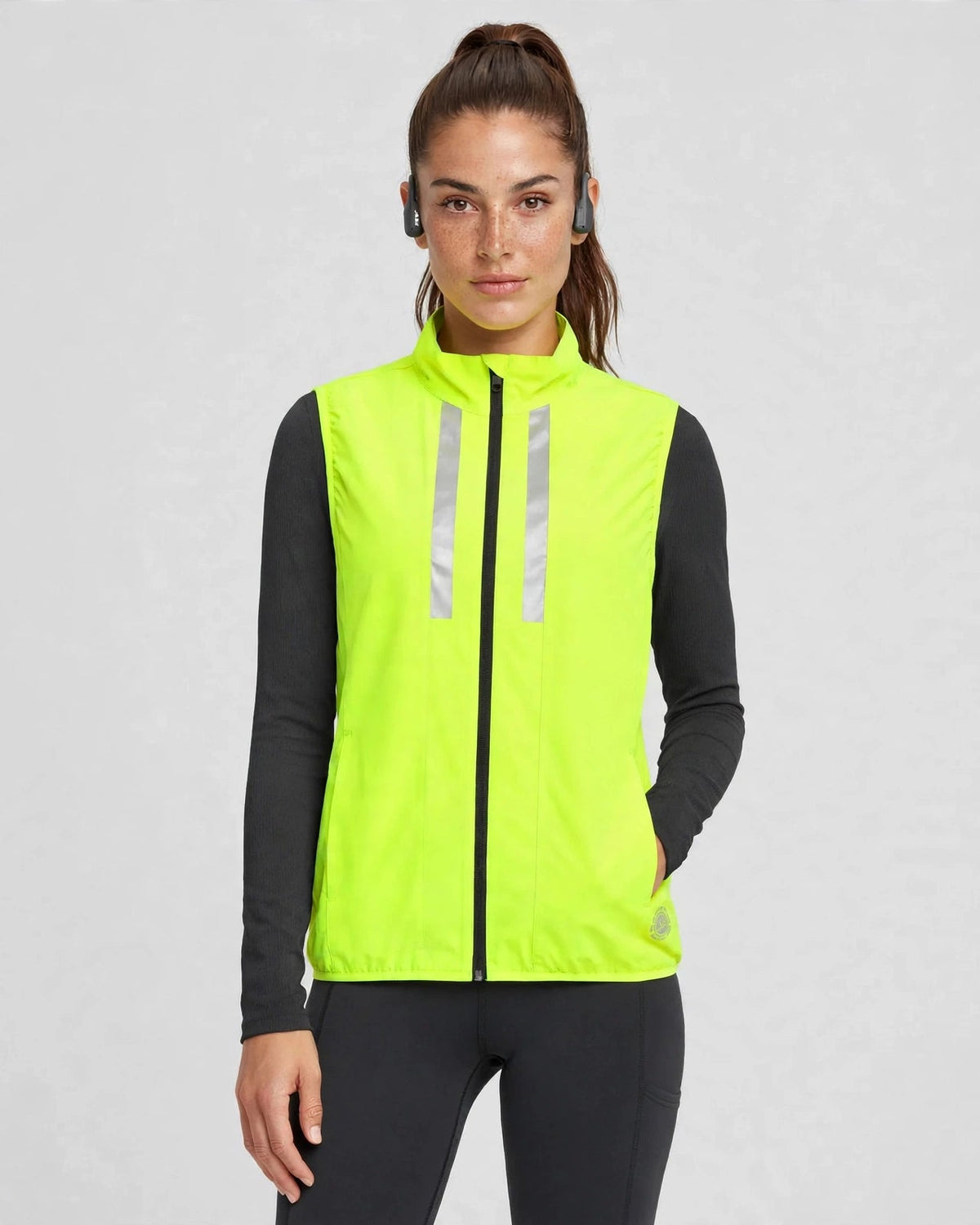 Women's Windproof Gilet - Lime Green