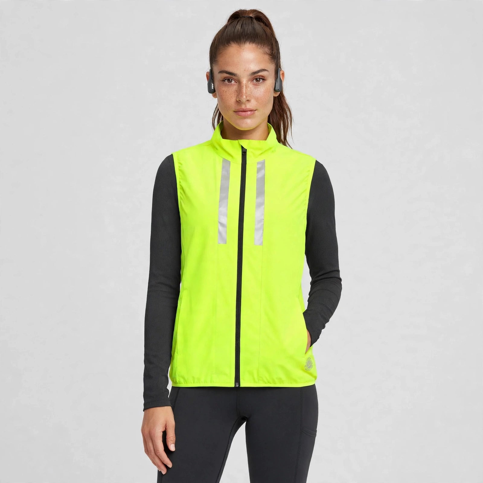 Women's Windproof Gilet - Lime Green