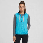 Women's Windproof Gilet - Light Blue