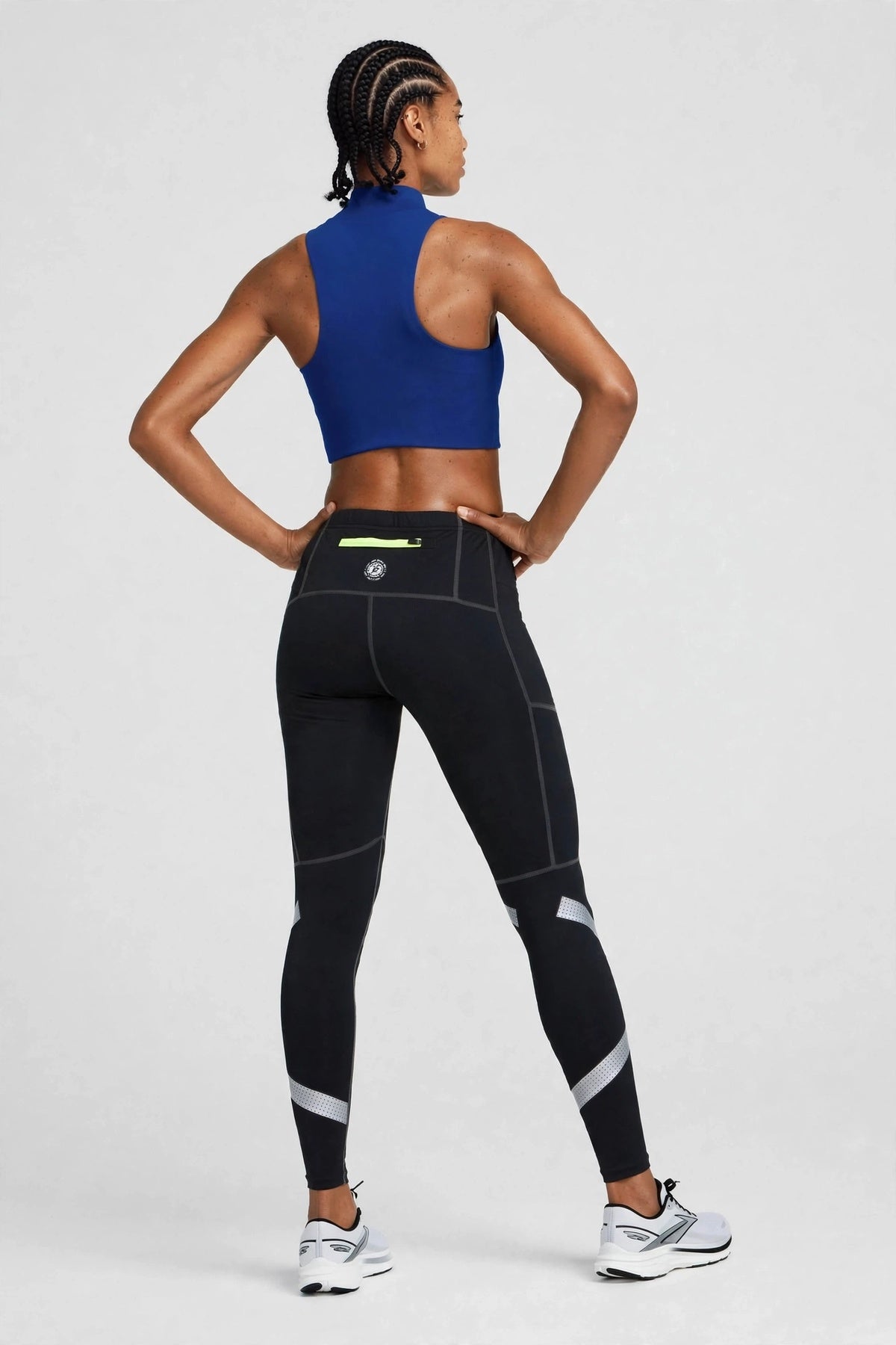 Women’s Reflective Running Tights – Black