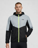 Men's Windproof Reflective Jacket - Black