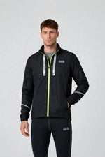 Men's Windproof Jacket - Black/Lime