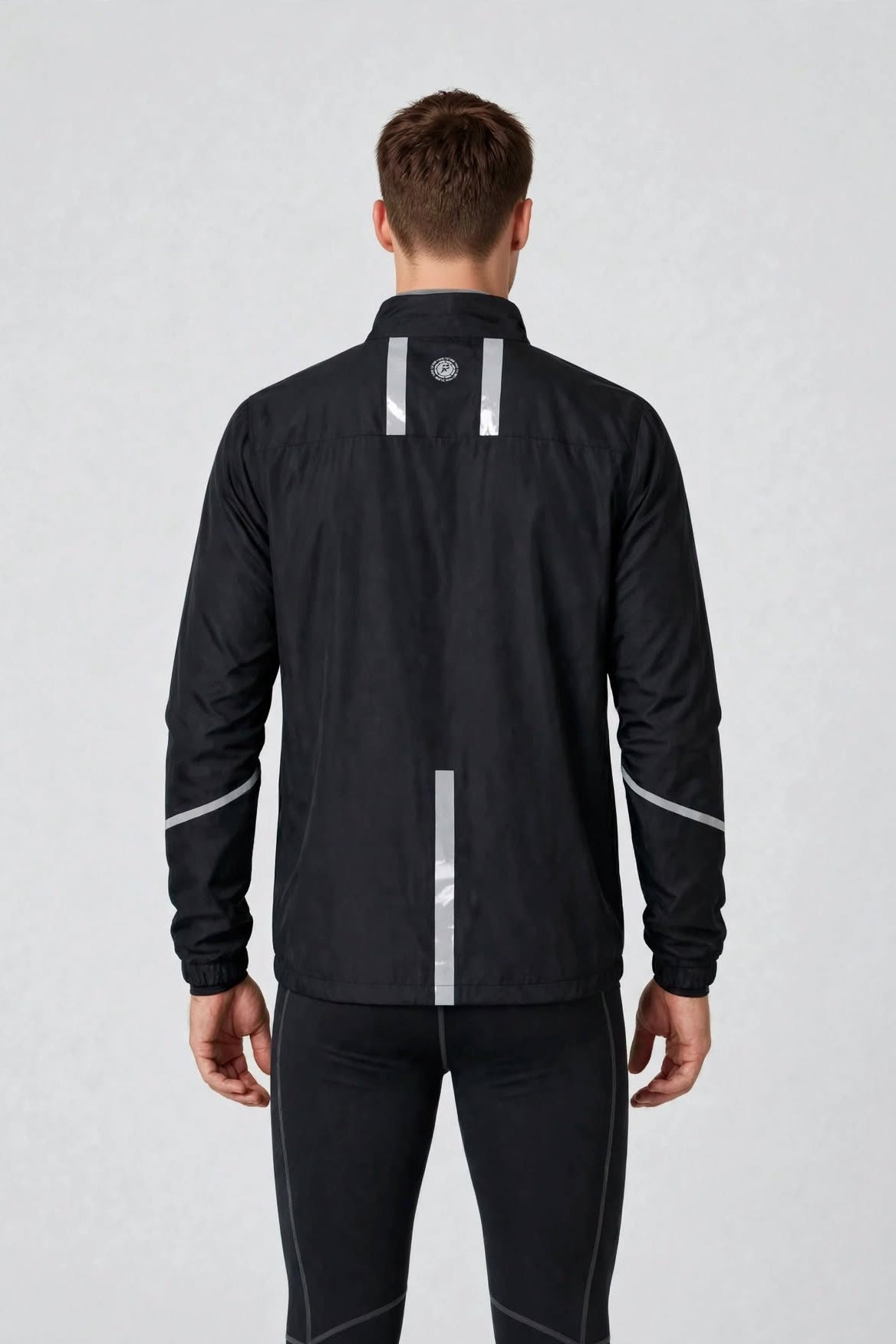 Men's Windproof Jacket - Black/Lime