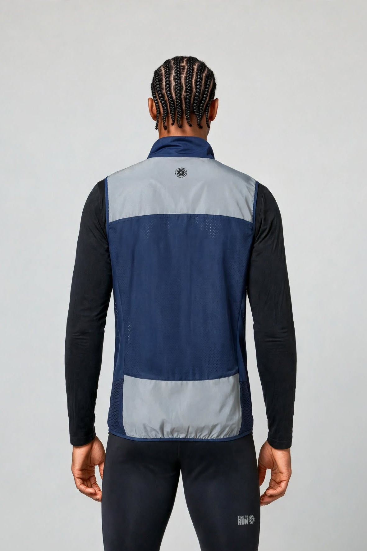 Men’s Reflective Windproof Gilet - Navy