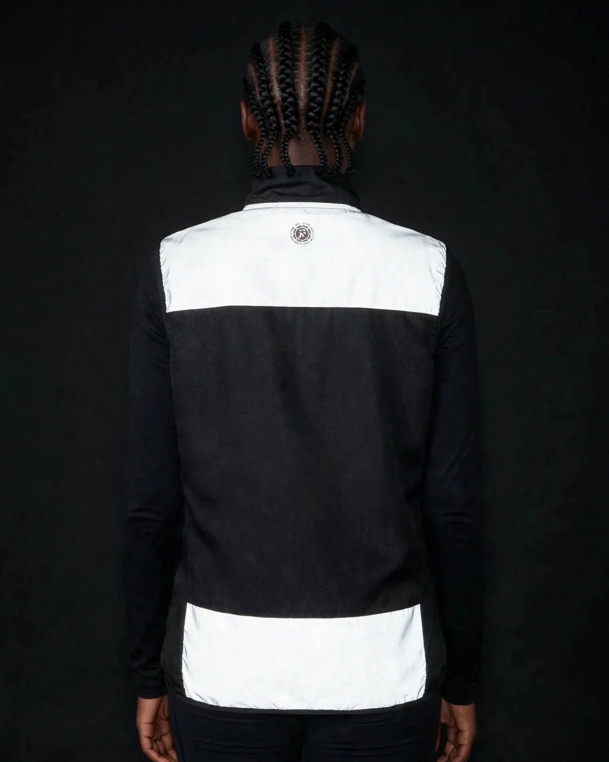 Women's Reflective Windproof Gilet - Black