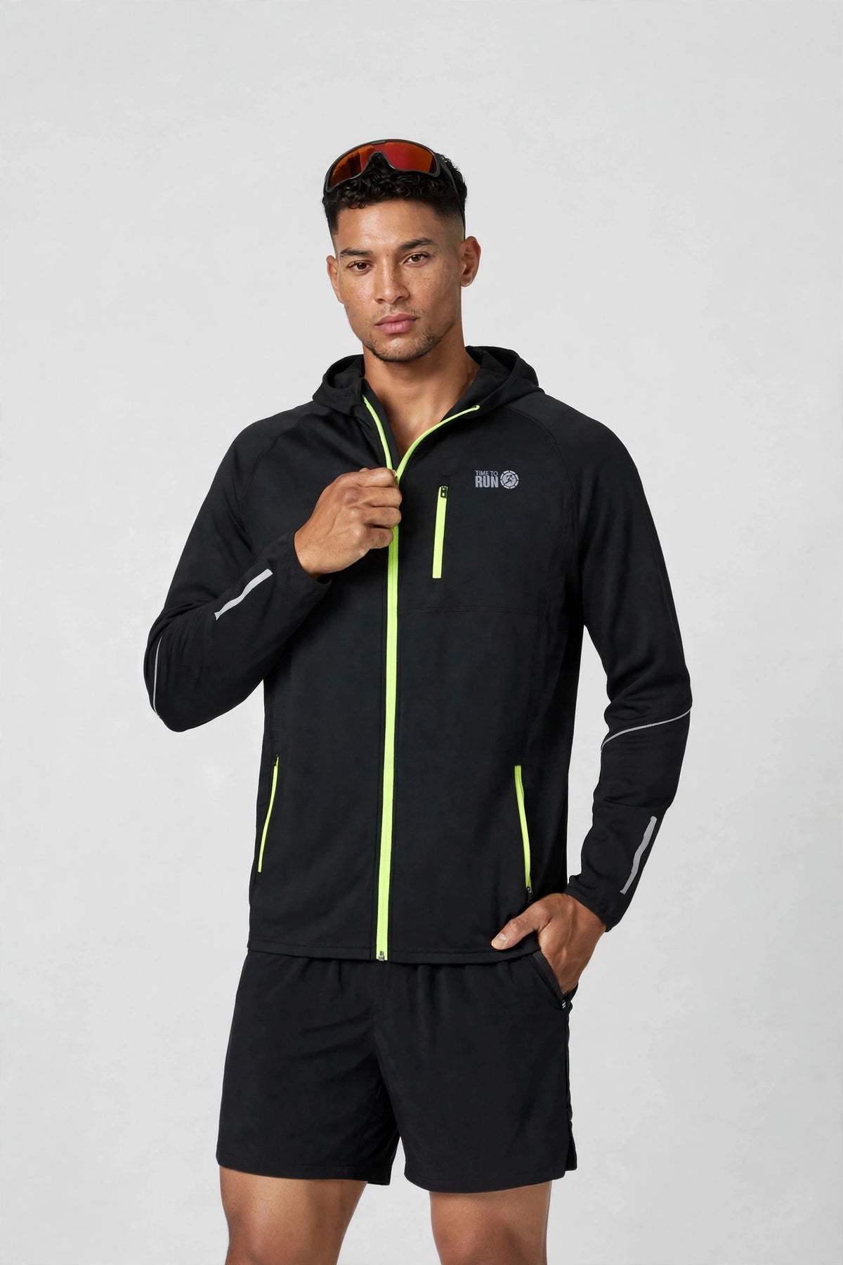 Men's Thermal Jacket - Black/Lime