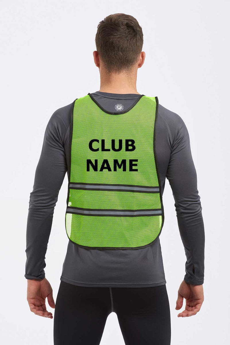 Time to Run Hi Visibility Reflective Running/Cycling Bib-Printed