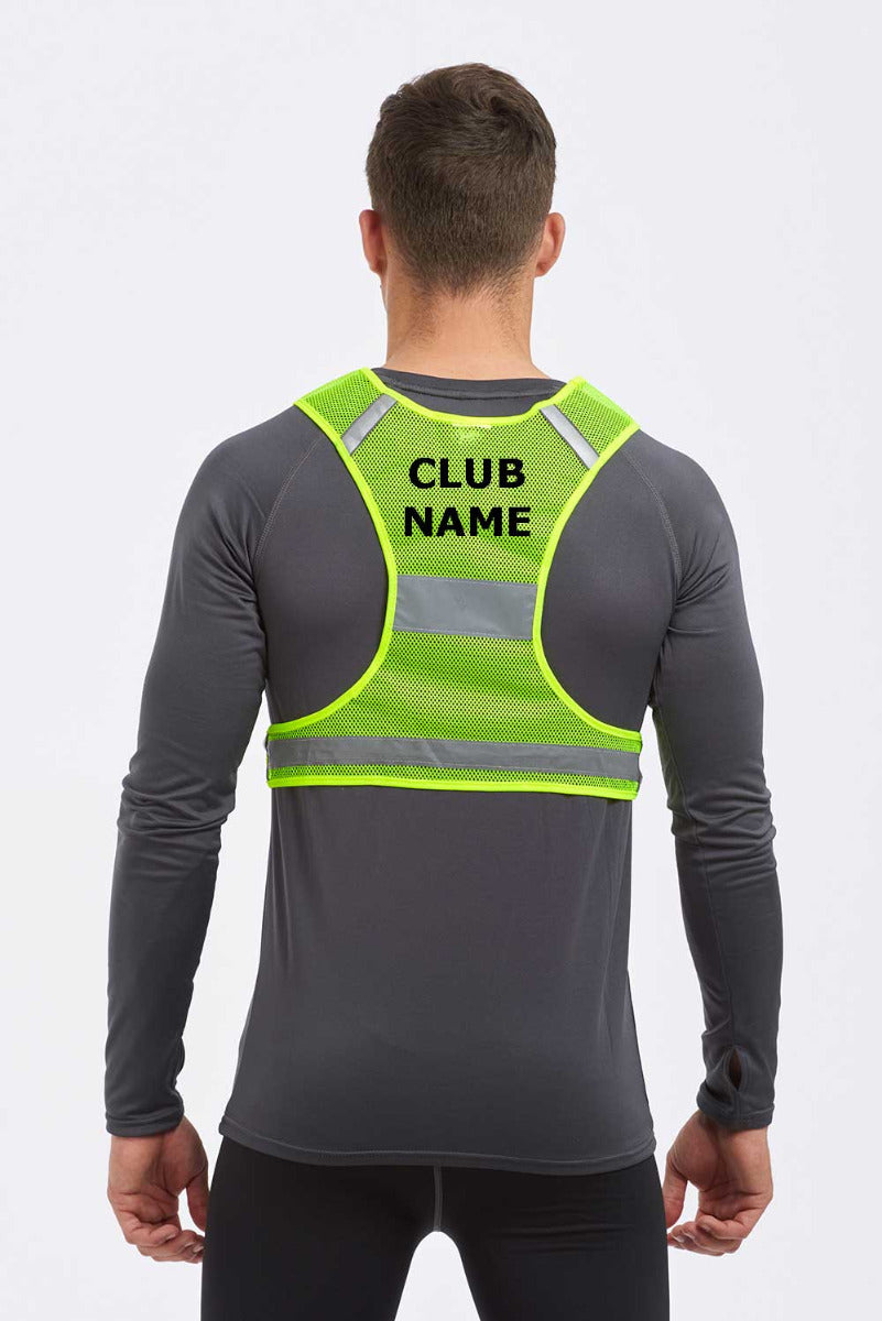 Reflective Running / Cycling / Sports Vest Bib High Visibility Scotchlite 3M Mesh - Printed