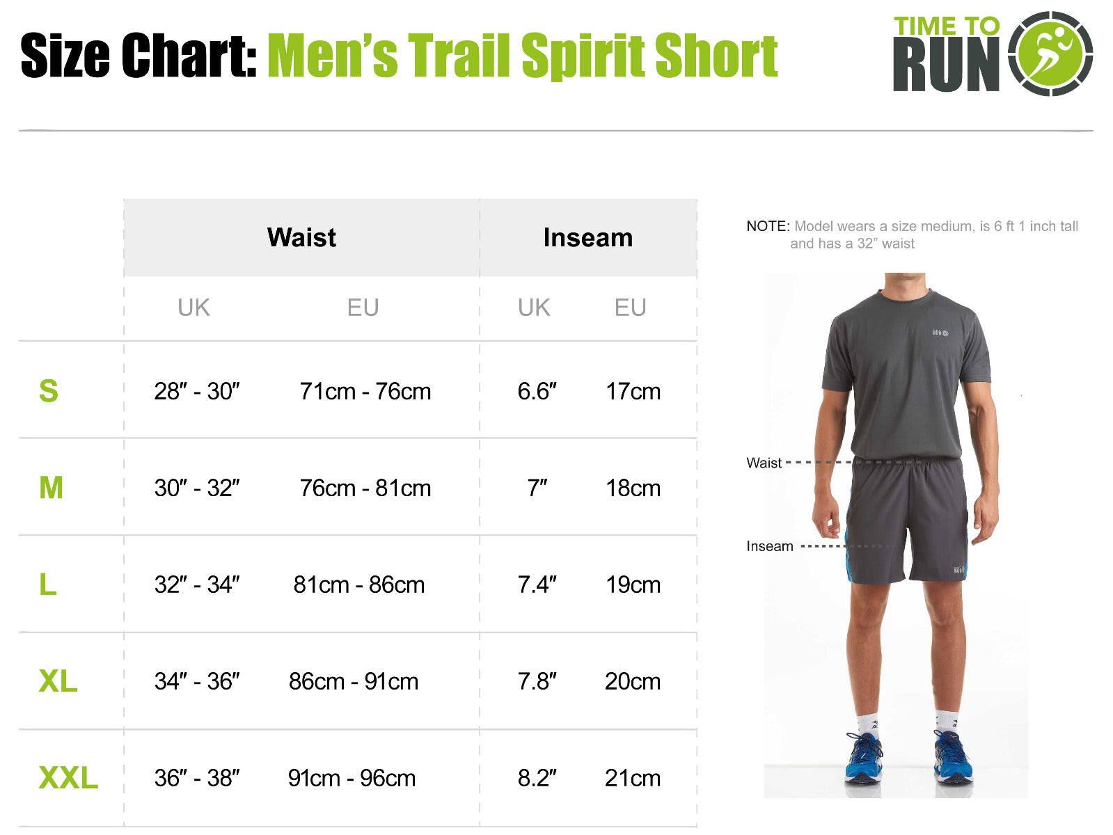 Men's Trail Running Shorts - Black