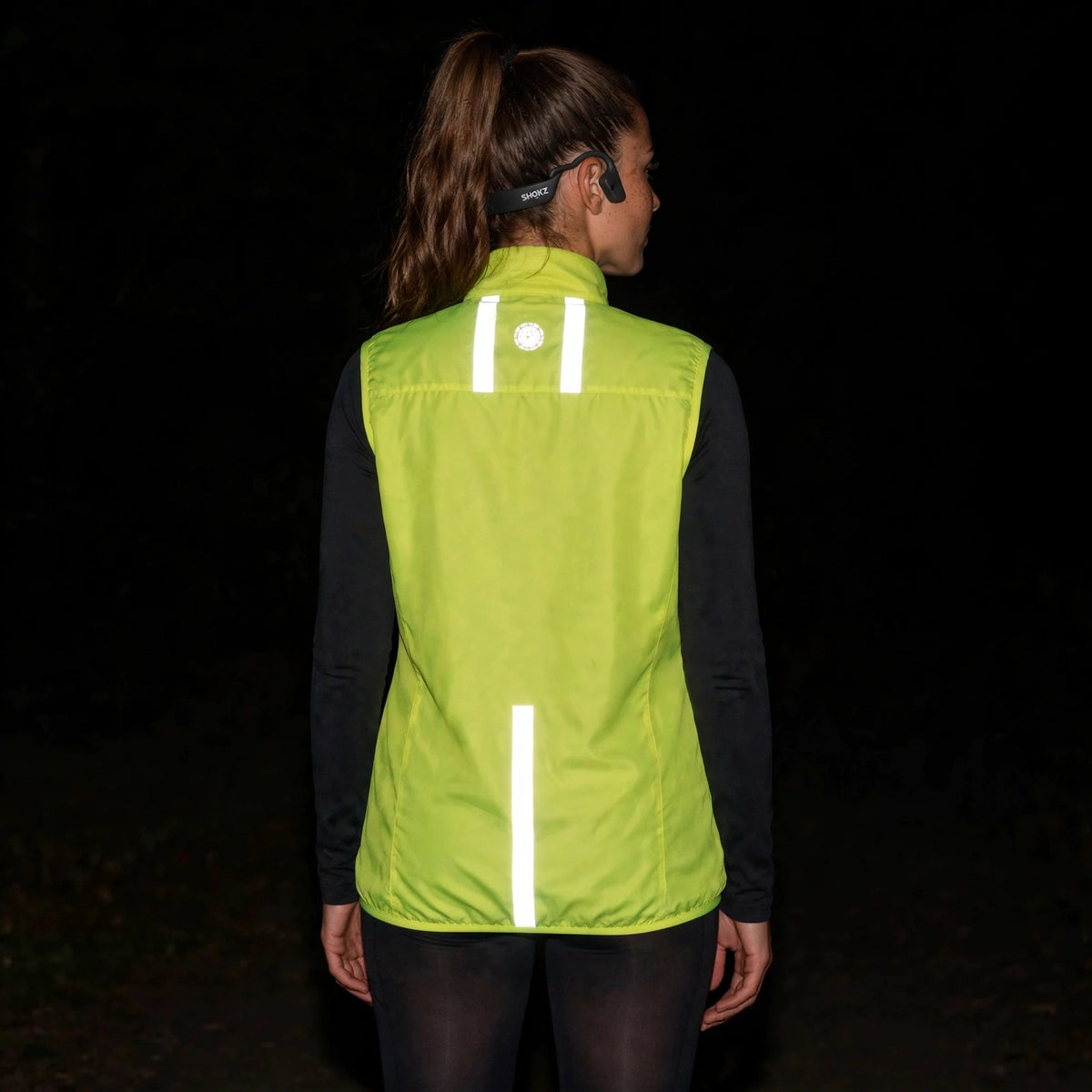 Women's Windproof Gilet - Lime Green