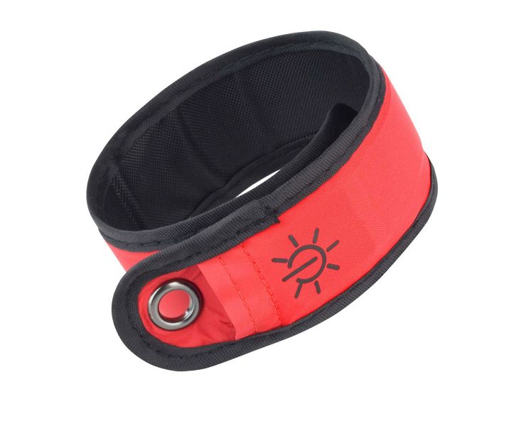 Reflective Running Cycling LED Armband Pack of One Red