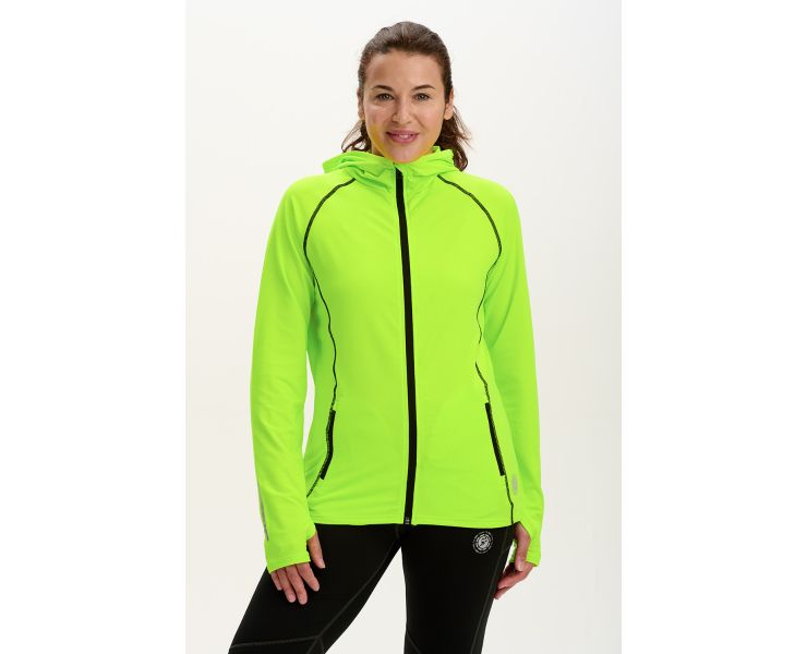 Neon green running jacket sale