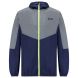 Men's Running Jacket With Hood - Windproof Reflective High Vis & Lightweight Peacoat