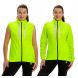 Women's Windproof Pace Running Jacket & Gilet Set Lime Green