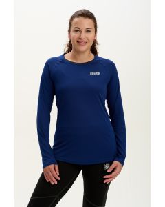 Women's Spirit Long Sleeved Training Running T Shirt-Midnight-Charcoal