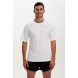 Men's Spirit Short Sleeved Training Running T Shirt-White-Charcoal