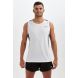 Men's Pace Spirit Running Vest-White-Charcoal