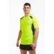 Seconds Men's Pace Spirit Short Sleeved Running T Shirt-Lime-Charcoal-Medium 38"-40" Shop Soiled